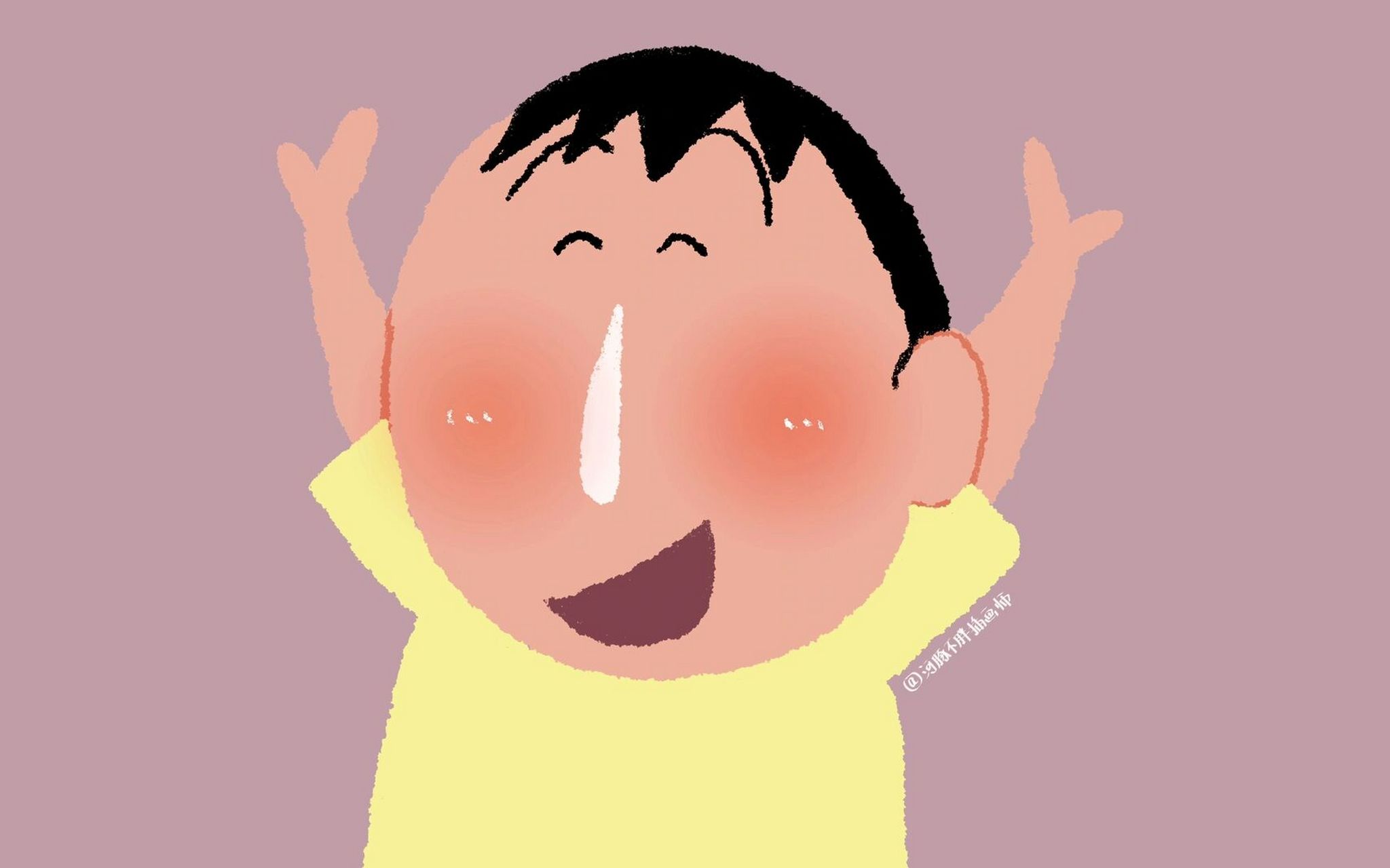 蜡笔小新·阿呆可爱电脑壁纸 阿呆阿呆,可可爱爱[坏笑][坏笑][坏笑]