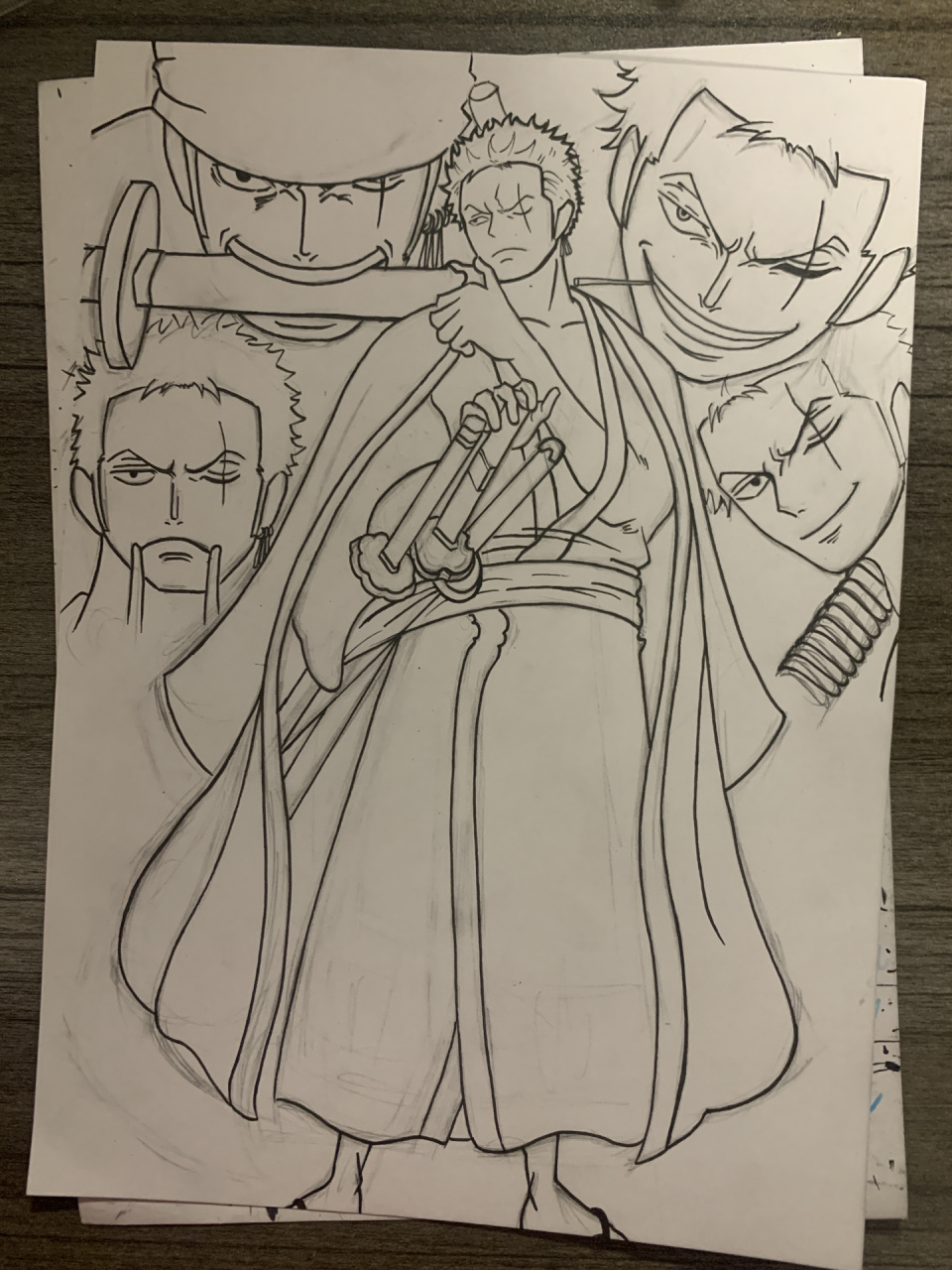 海贼王索隆手绘 索隆是真的帅