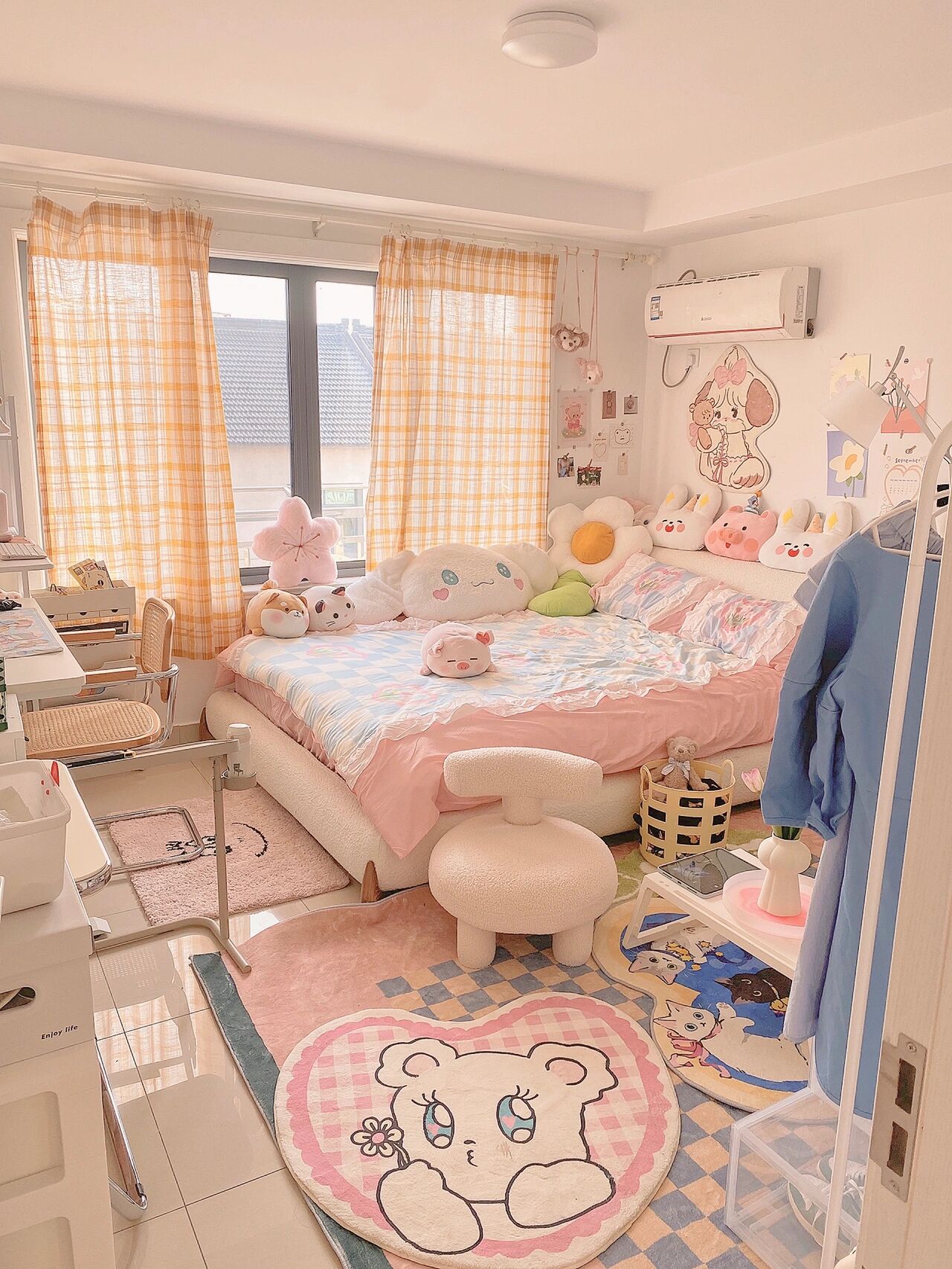 96少女心卧室|少女心温馨可爱卧室布置