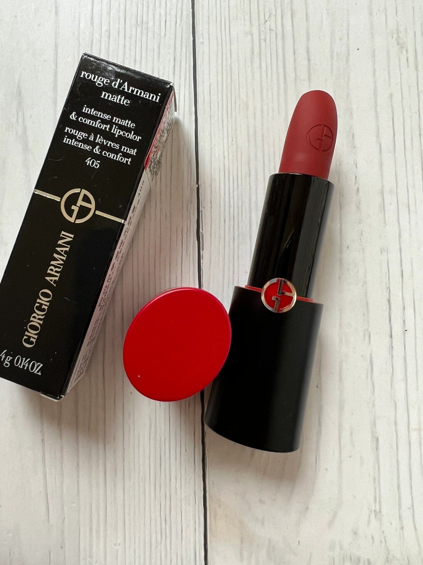 ga阿玛尼哑光口红405试色
