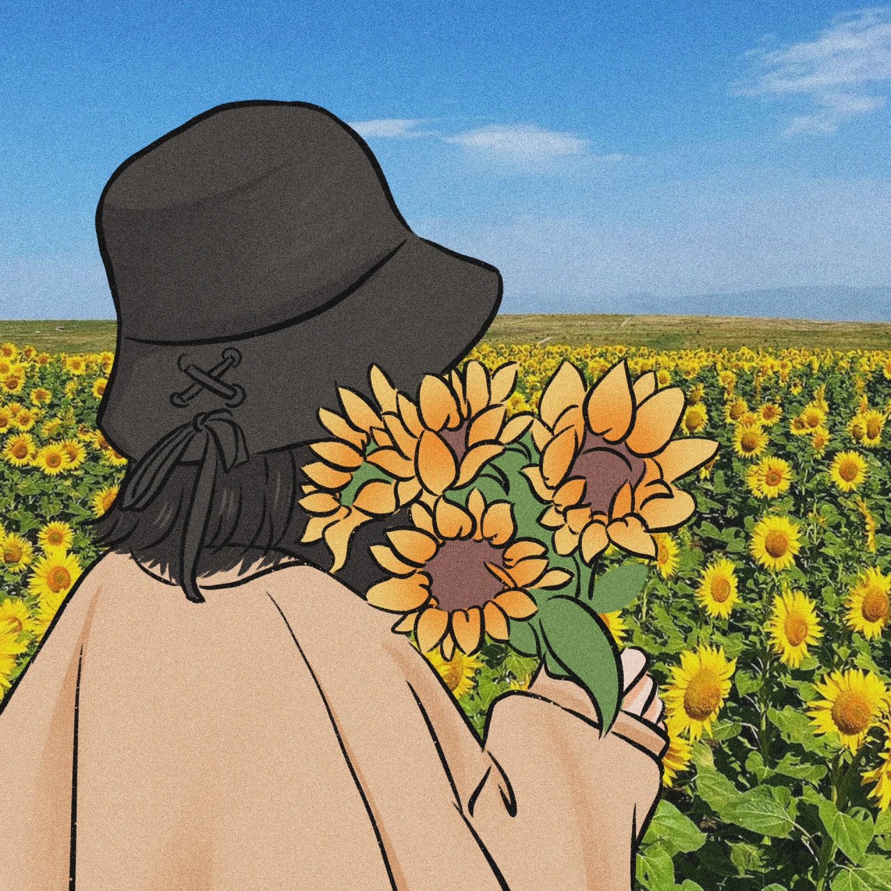 你们要的向日葵女生头像来啦!97 9595女生头像纯色也有哦!