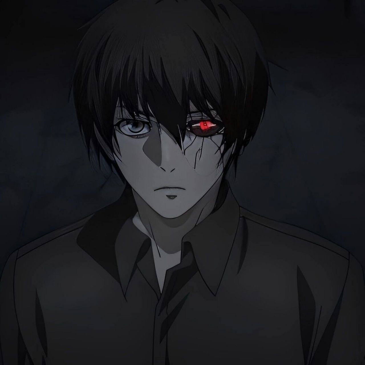 金木头像 喜欢的请点个赞 下半部分 #东京食尸鬼# #金木研# #动漫男头