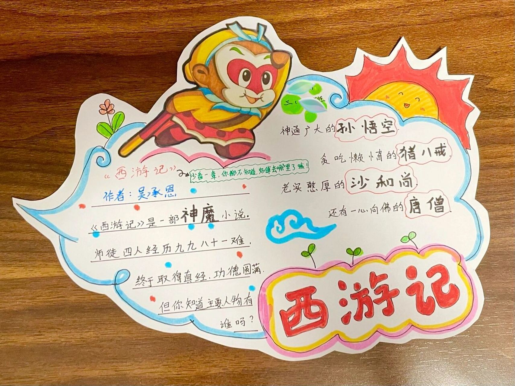小学生好书推荐卡《西游记》 《西游记》821582158215