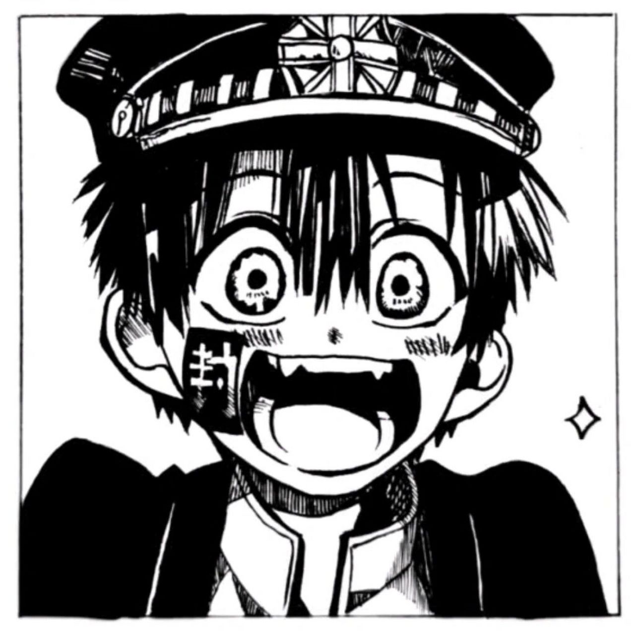 绘画分享97 柚木司 黑白 绘画教程 地缚少年花子君中柚木司的绘画