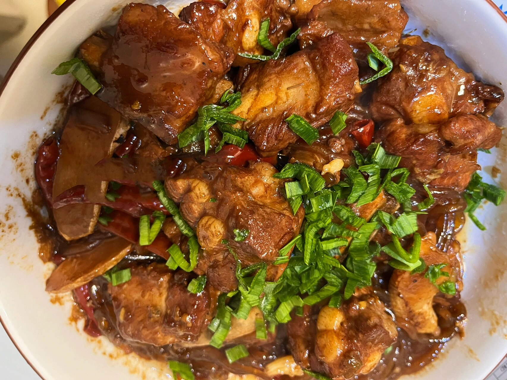 第11566天——排骨炖粉条02 食材97肋排,葱姜蒜,桂皮,香叶