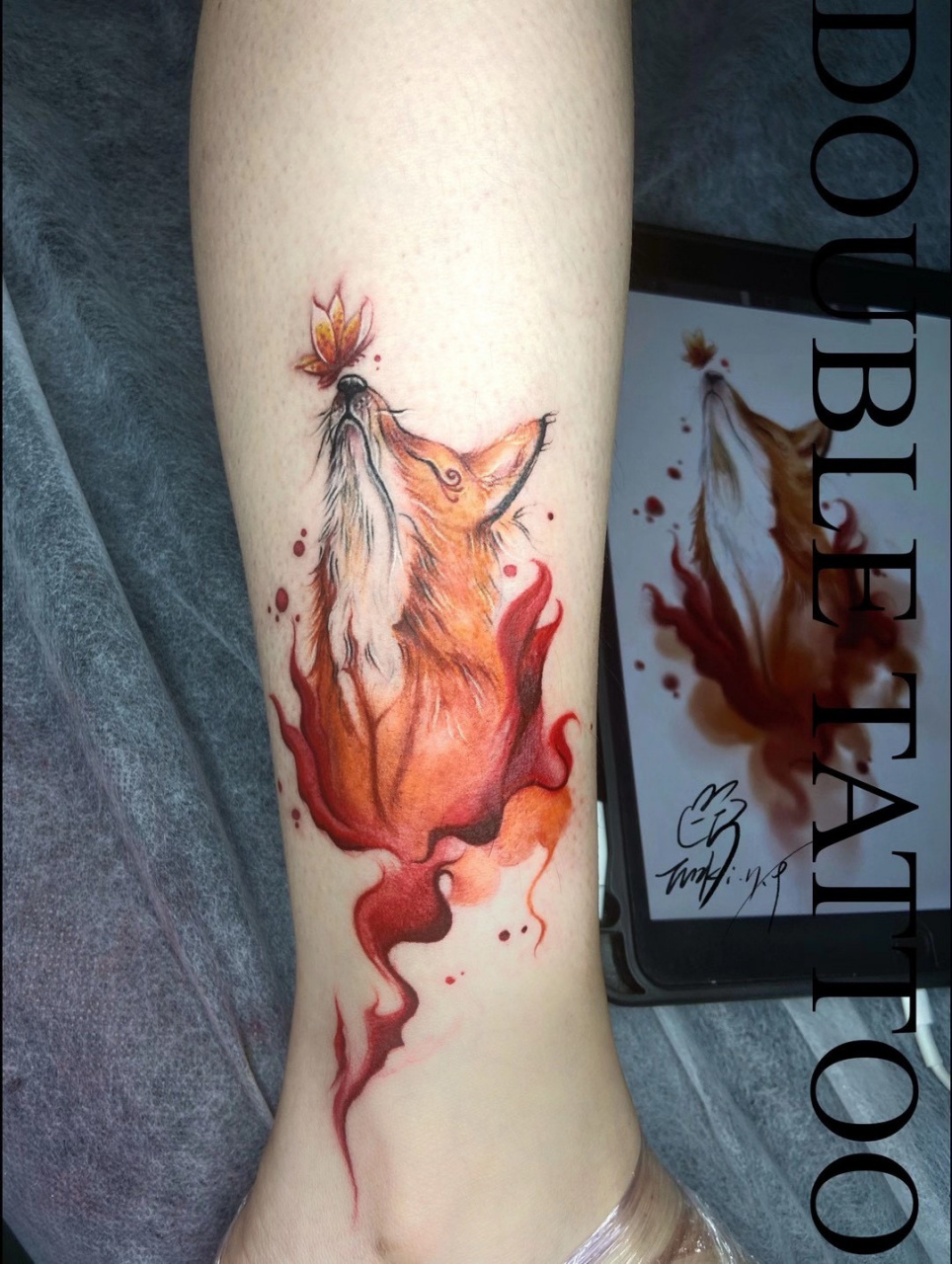 99提醒自己不要丧——狐狸纹身99 一个小姐姐找到我说她自己是一