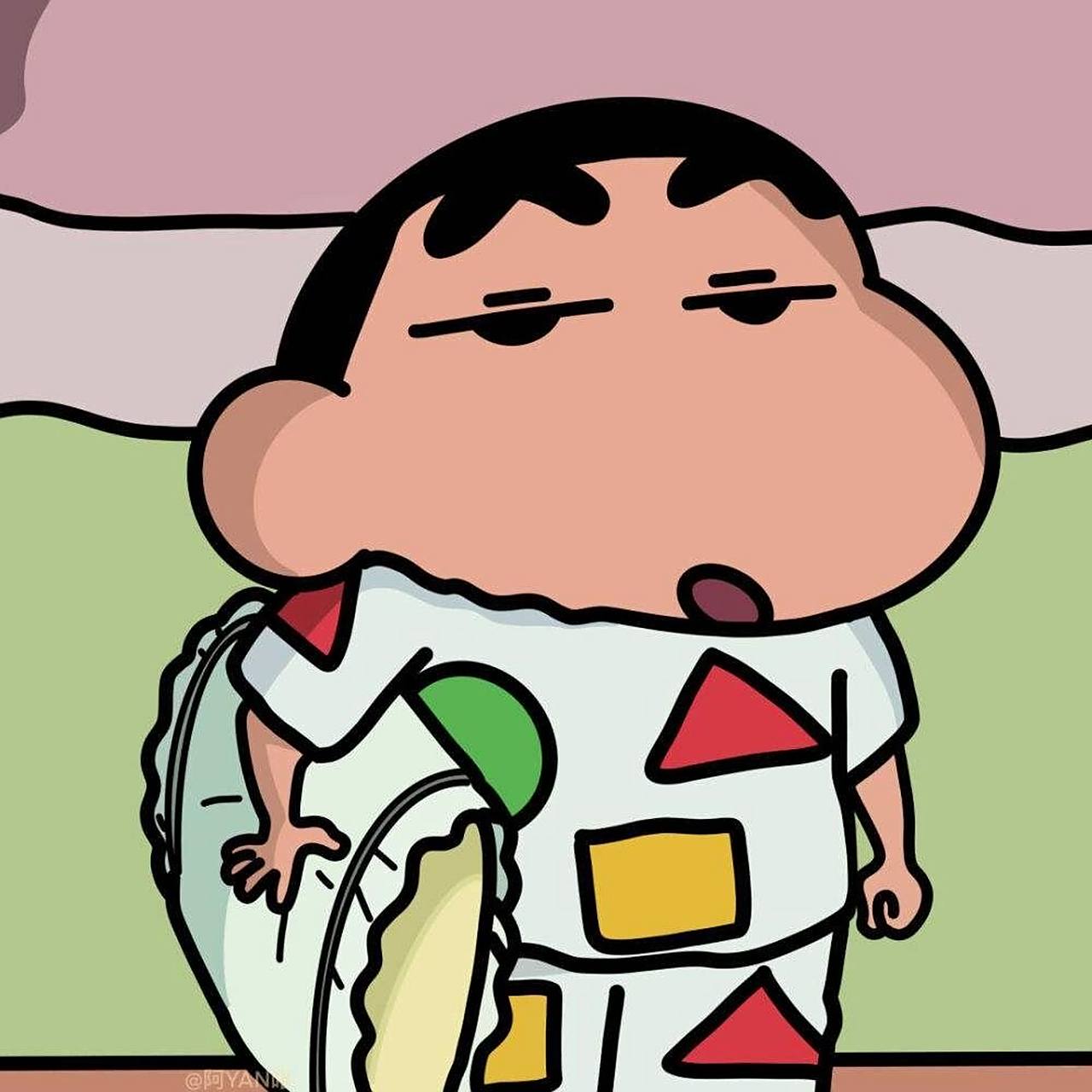 蜡笔小新#可爱#沙雕#沙雕头像#蜡笔小新头像(图可自取)07