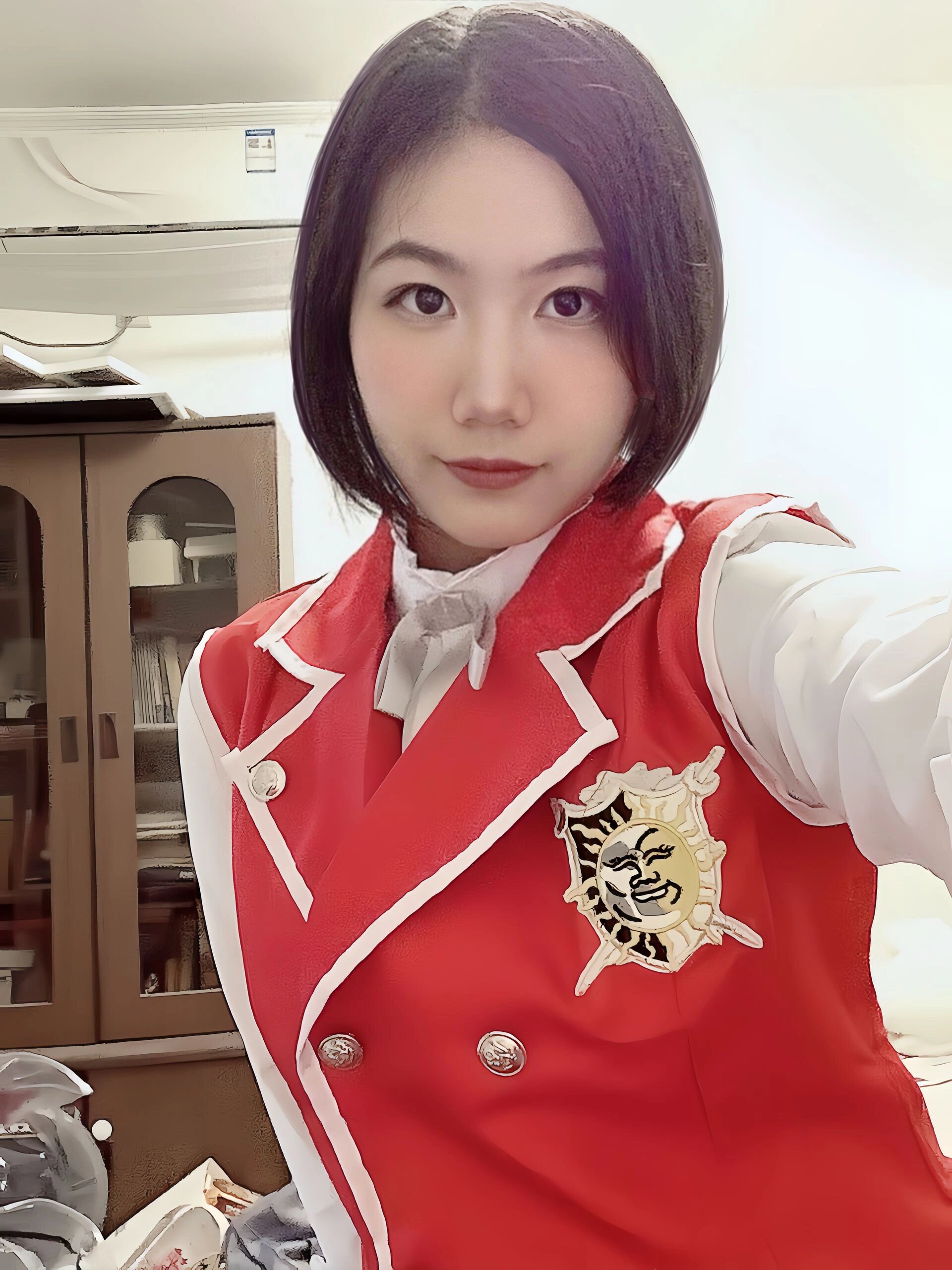 【萌学园试妆照】乌克娜娜cos 衣服是某红色软件大货,准备改帝蒂娜的