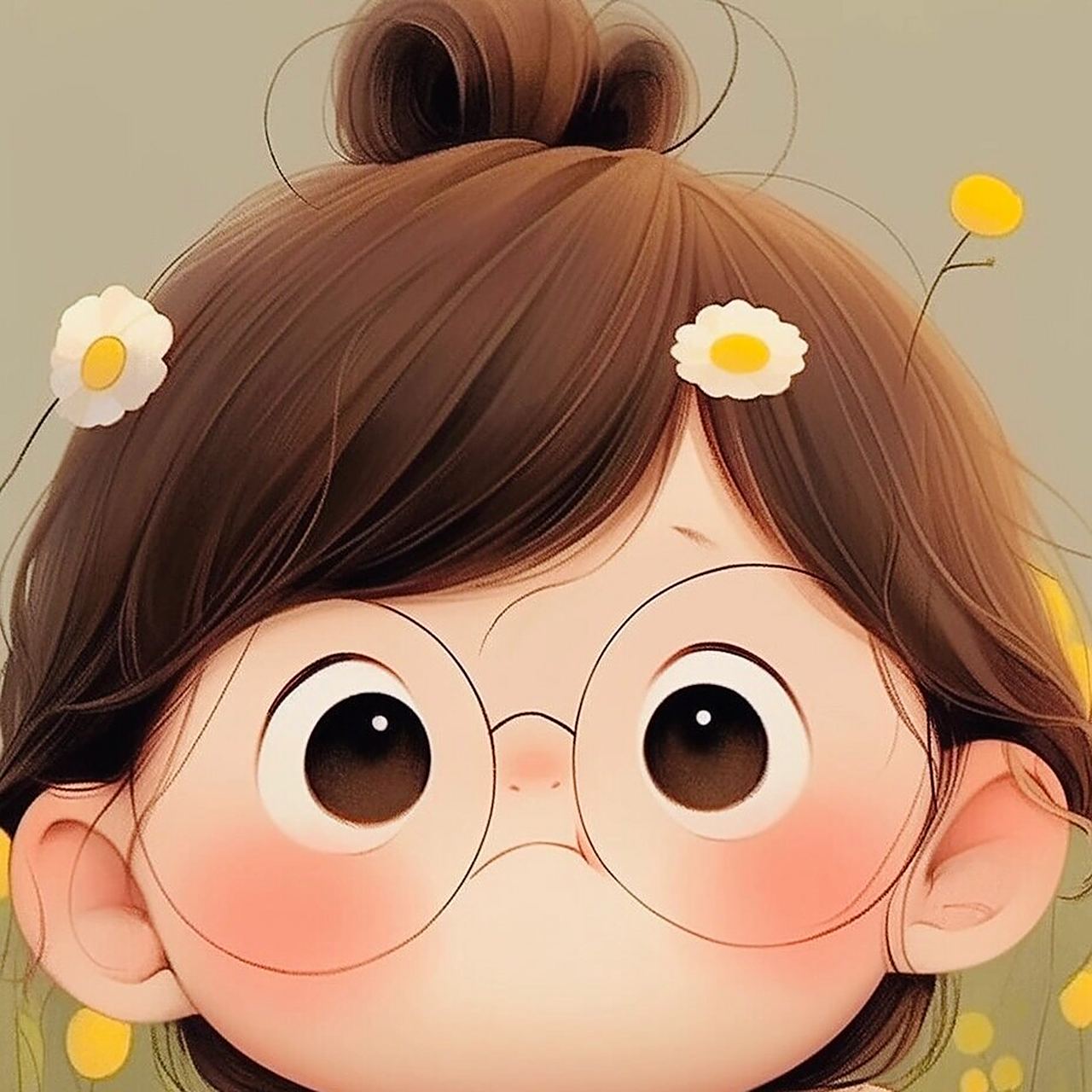 微胖圆脸小美女专属头像709915 圆脸女生都是可可爱爱的吧~ 做