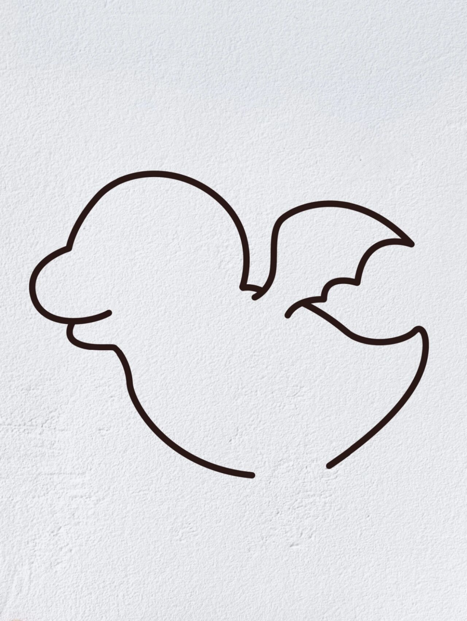 动物简笔画之可爱的小飞龙(内附过程图)