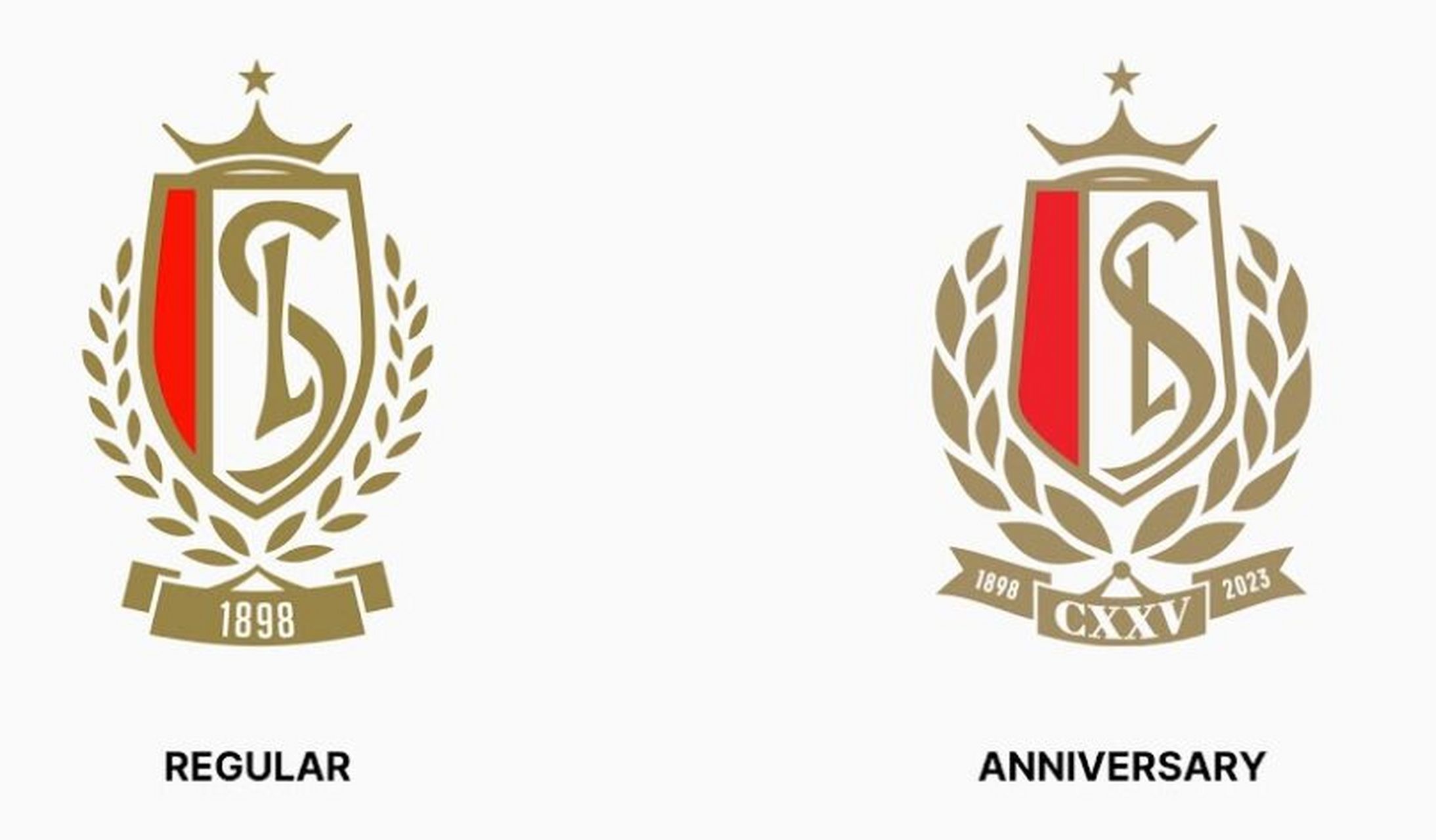 比利时标准列发布全新队徽 为庆祝俱乐部成立 125 周年.