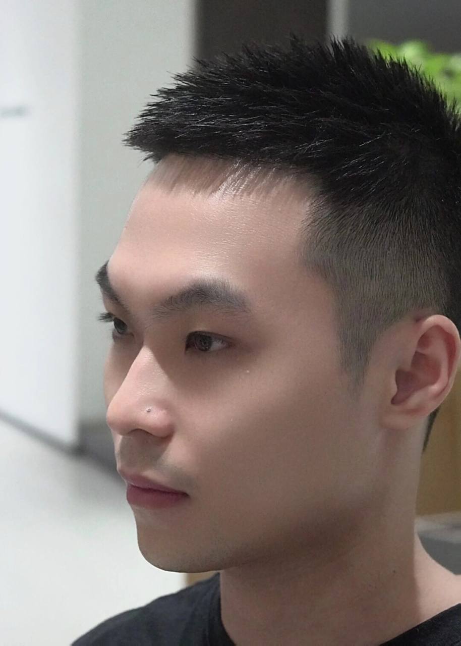 长款寸头,硬而不僵 干净,整洁的长寸头     梵古造型