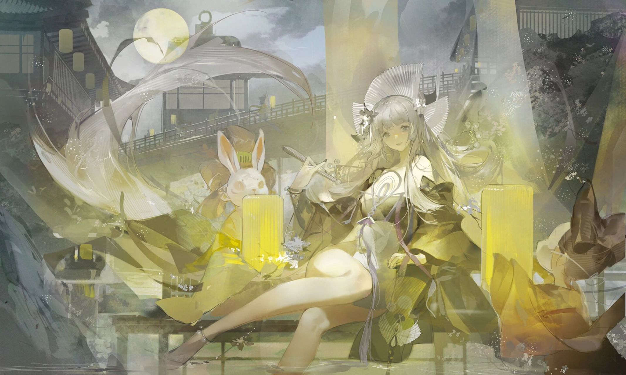 月夕 发发之前画的浮世青行灯sp原创皮肤