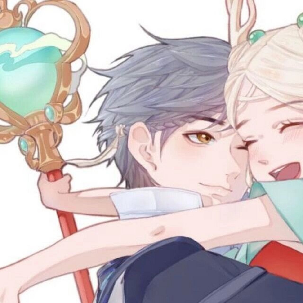 王者荣耀瑶妹情侣头像(一) 分享几组网上收集的瑶妹情侣头像,快和你的