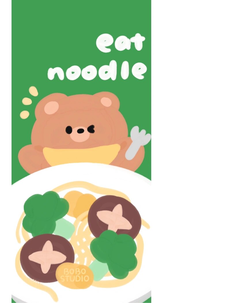 64期95卡通彩色糖果巧克力美食熊熊插画壁纸