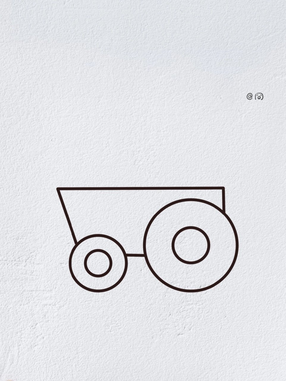 拖拉机简笔画(内附过程图)