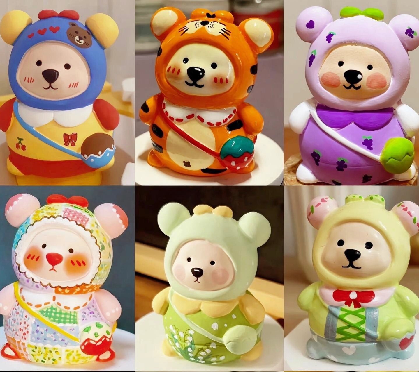 石膏娃娃～背包熊 超级可爱的背包熊,一起约上小可爱一起涂个开心