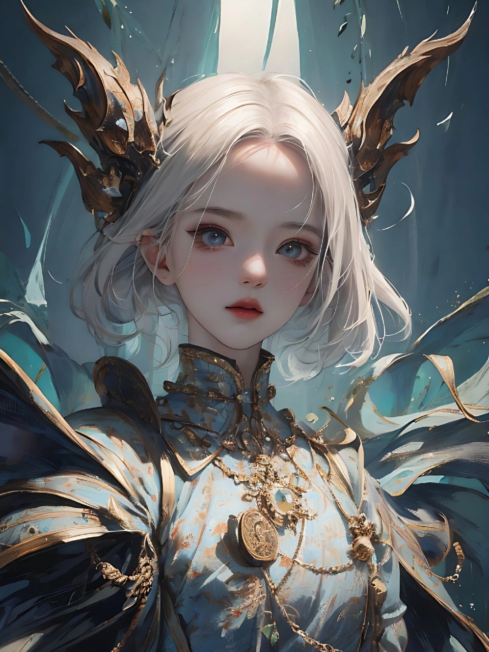 暗黑女王95 | 霸气女生头像 别低头,皇冠会掉,让自己活成一束光