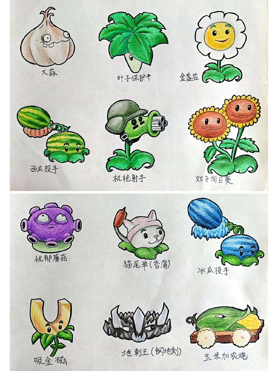 植物大战僵尸怎么画简笔画