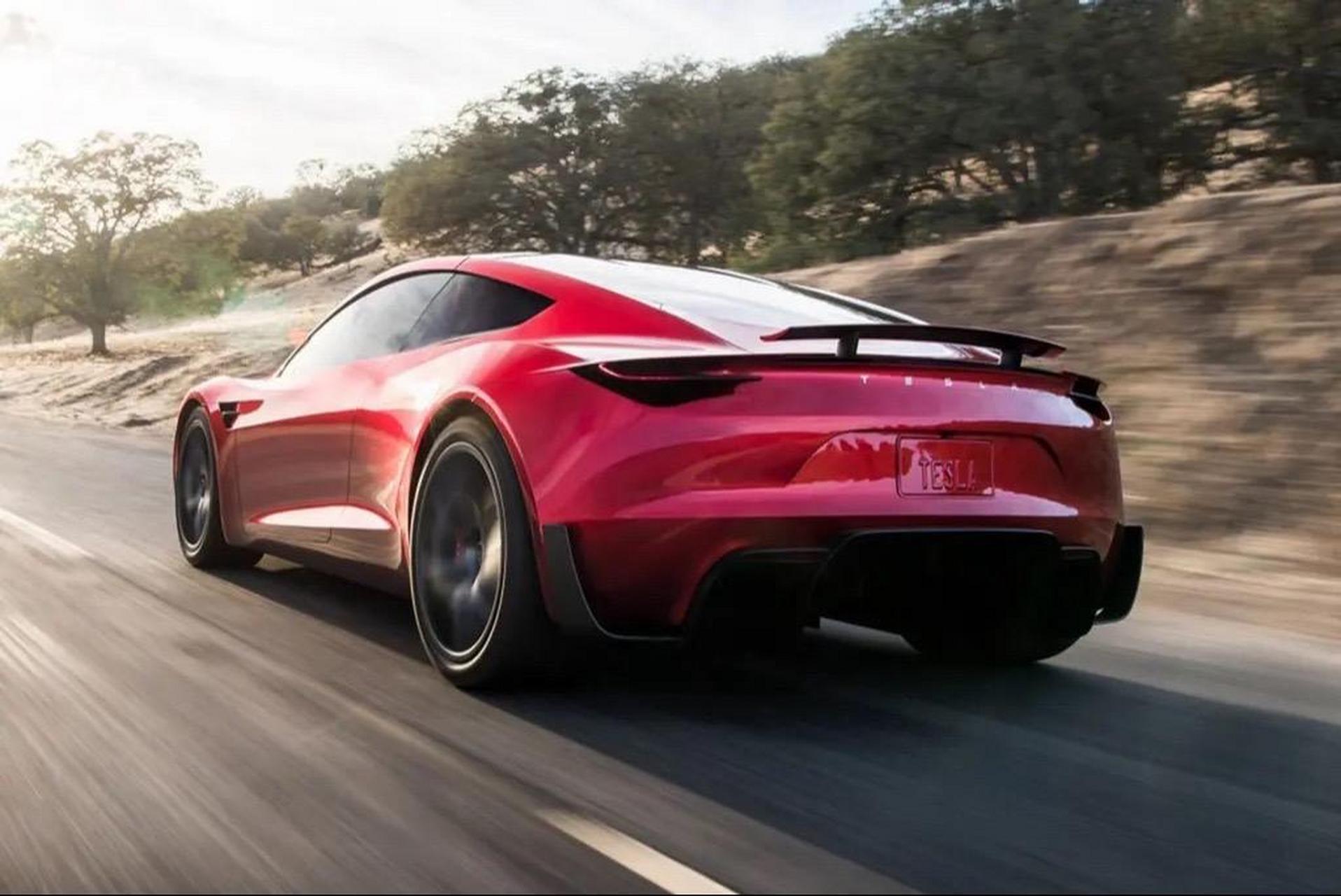 加装火箭推进器的-特斯拉 roadster 2   百公里加速2.