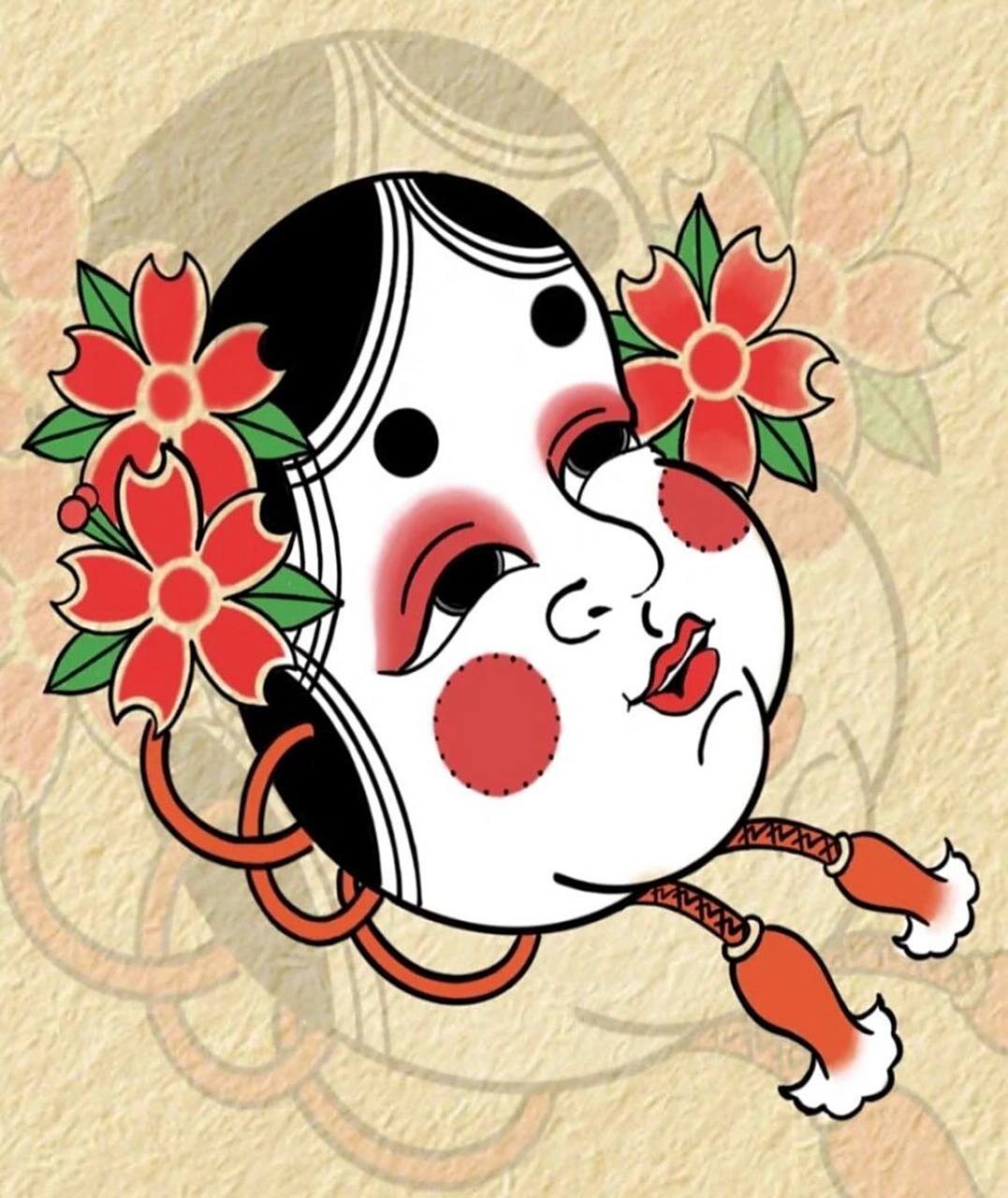 阿多福纹身手稿 日式老传统小图,阿多福纹身手稿