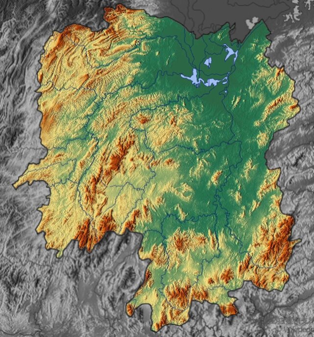 江南丘陵地理位置图图片