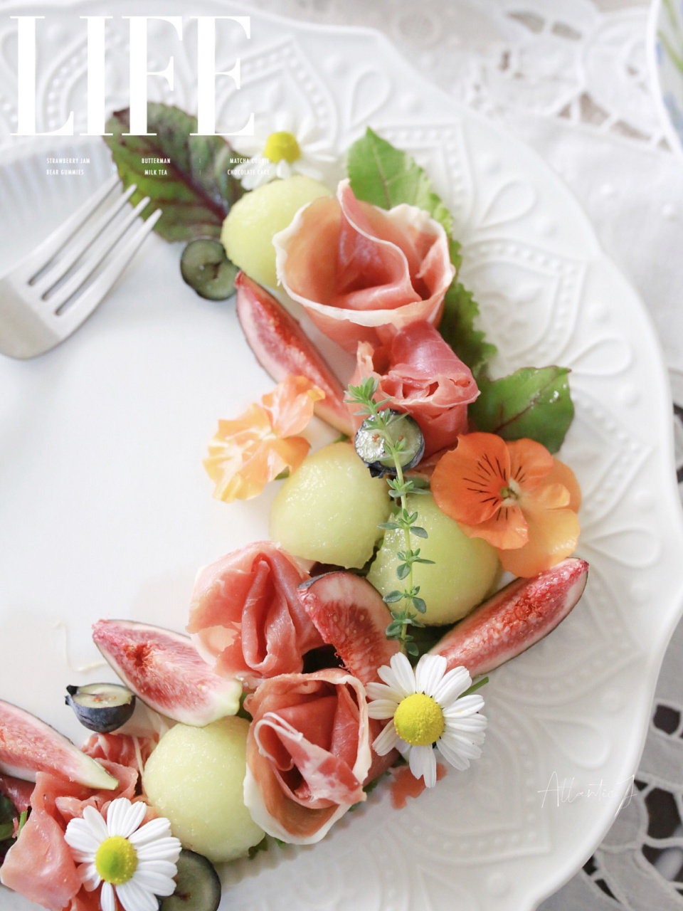 又是我爱的西班牙火腿沙拉 在春暖花开的季节里 一盘减脂低脂花环沙拉