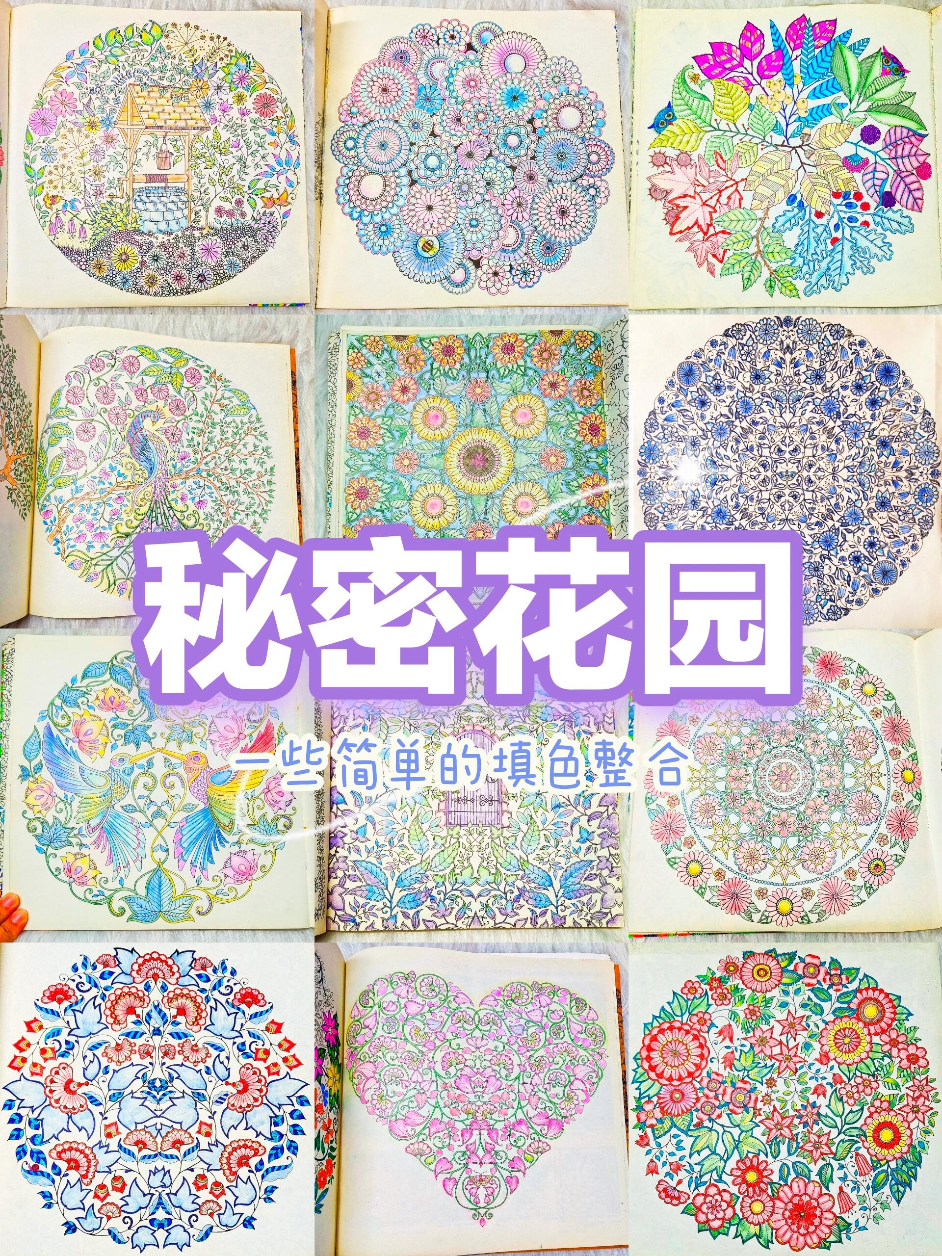 秘密花园★一些简单的填色记录