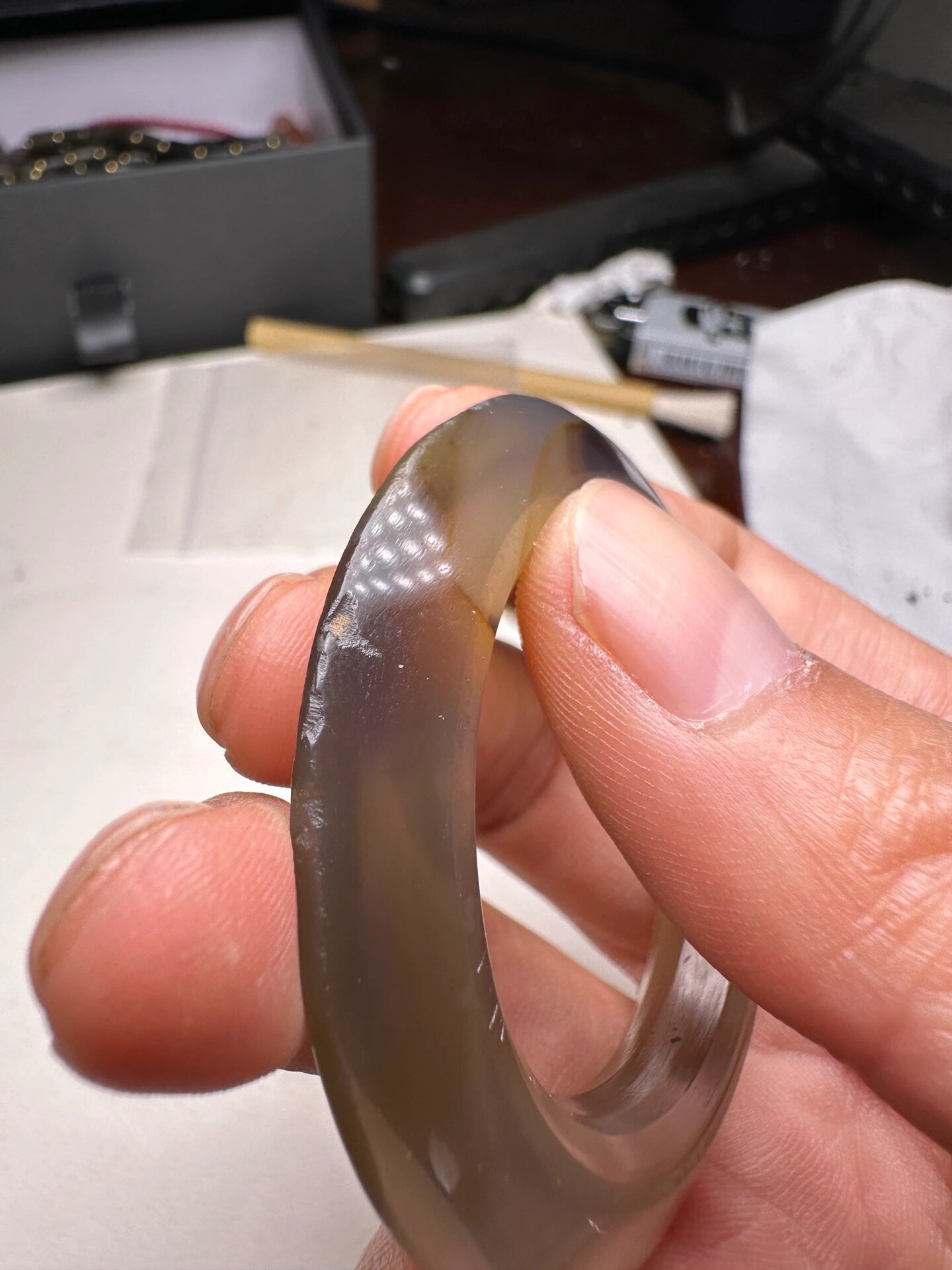 战汉玛瑙环 战国三才环