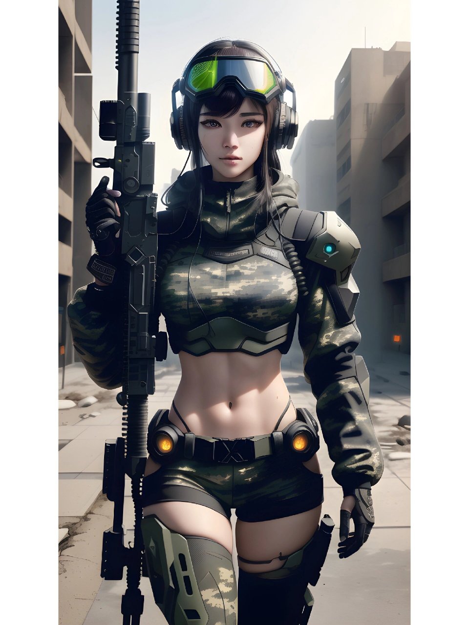 ai绘画:未来特种兵(赛娜)