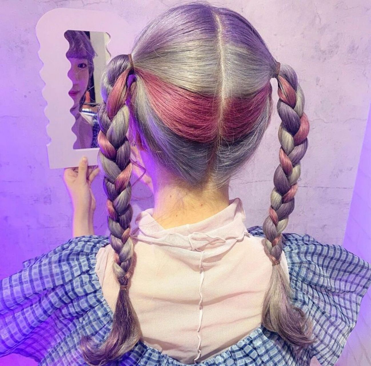 96超可爱的元气少女来啦 编发欣赏99 可爱的双马尾麻花辫7015