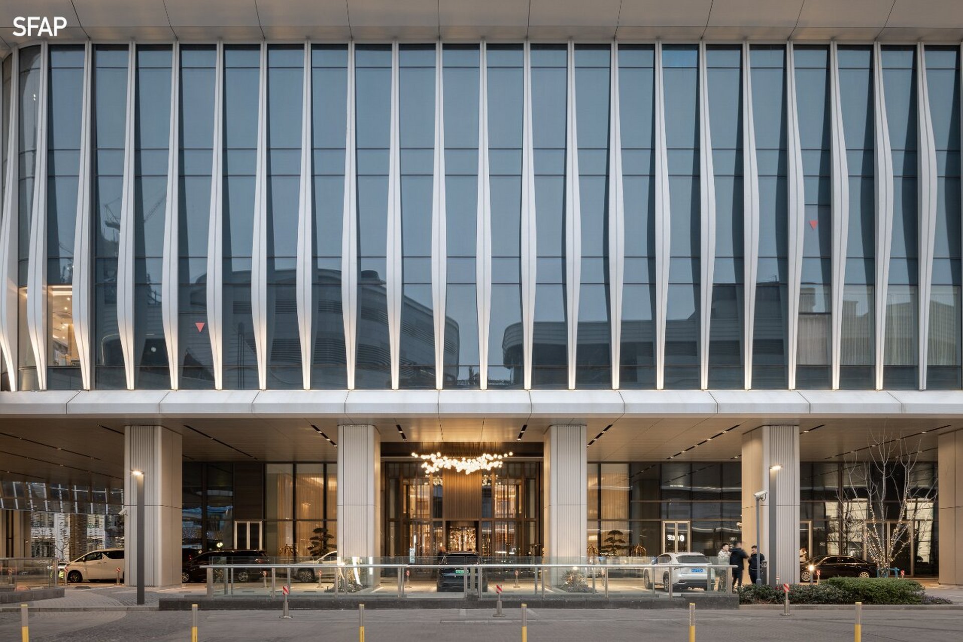 sfap | 前滩香格里拉·建筑摄影 位于上海前滩国际商务中心的核心地带