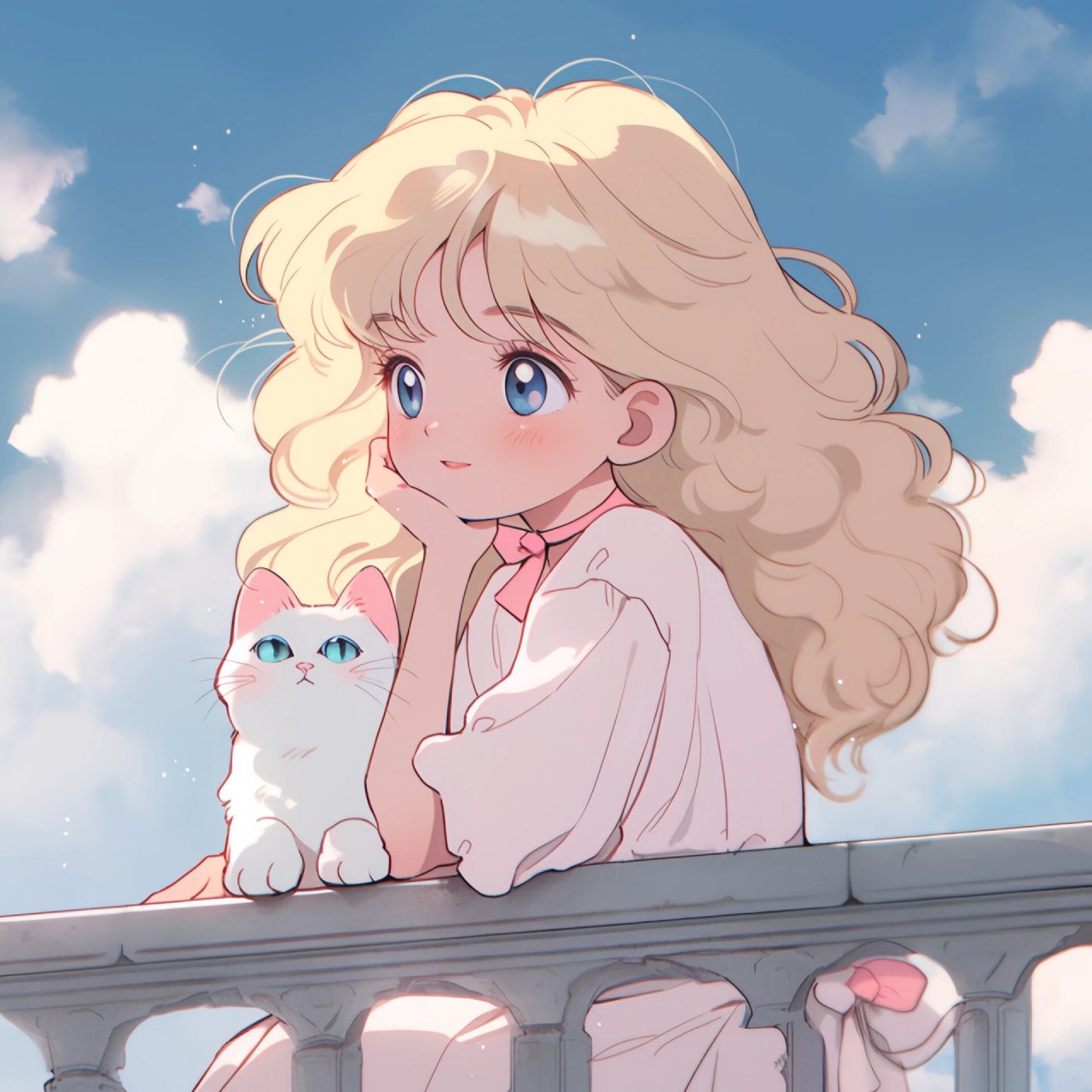 女生头像|抱着猫的女头