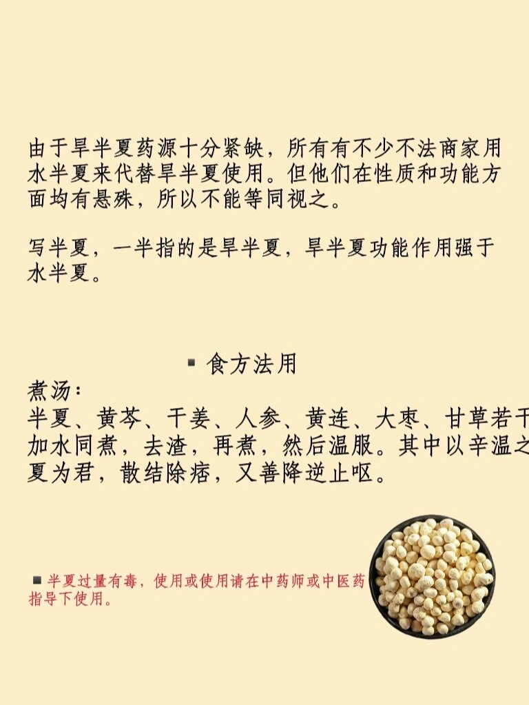 每天认识一味药--半夏 7415功效与作用: 镇咳祛痰,降逆止呕,抗