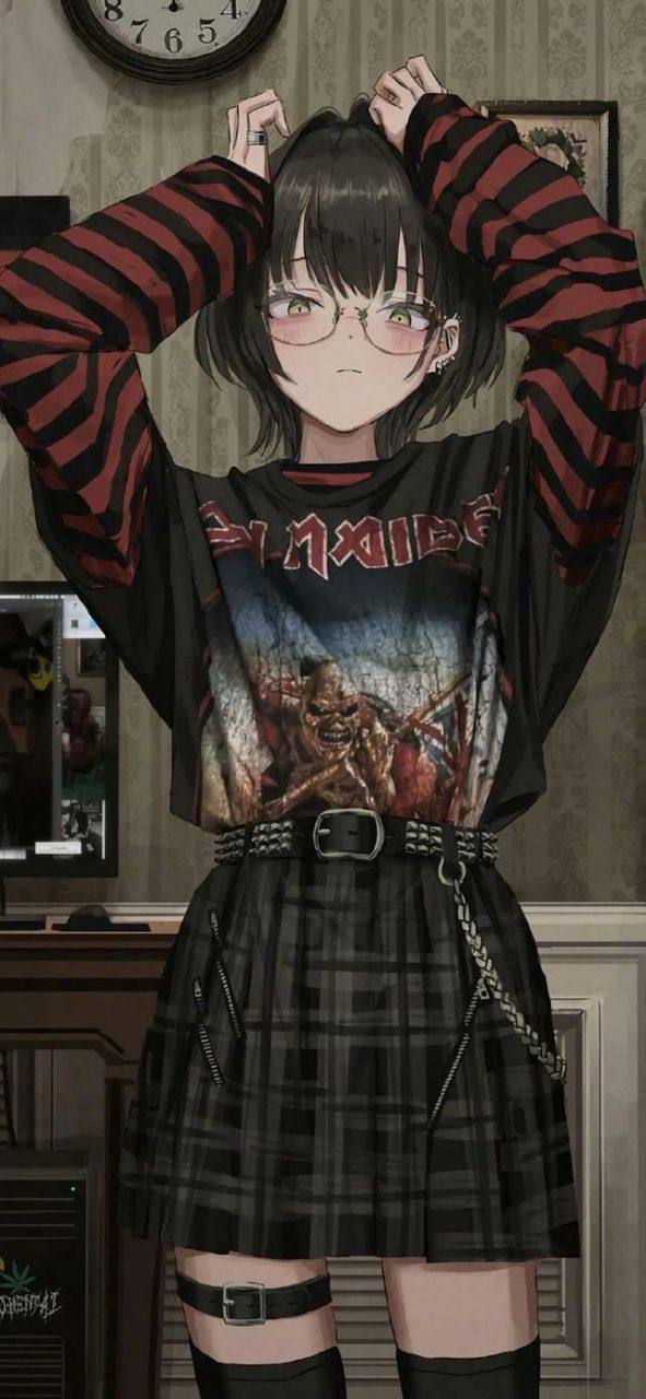 动漫壁纸|病娇暗黑系动漫美女    礼貌拿图