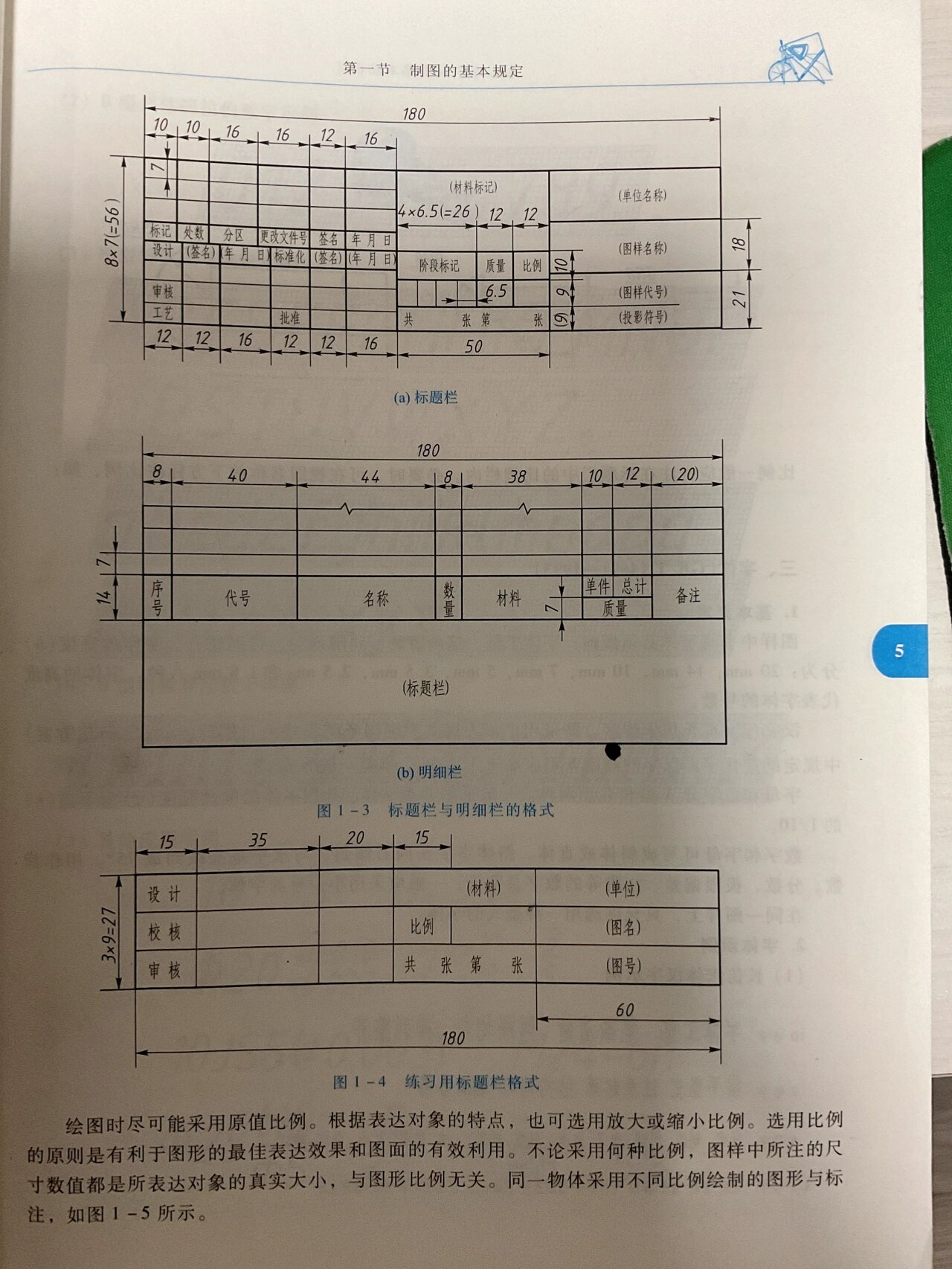 标题栏机械制图图片