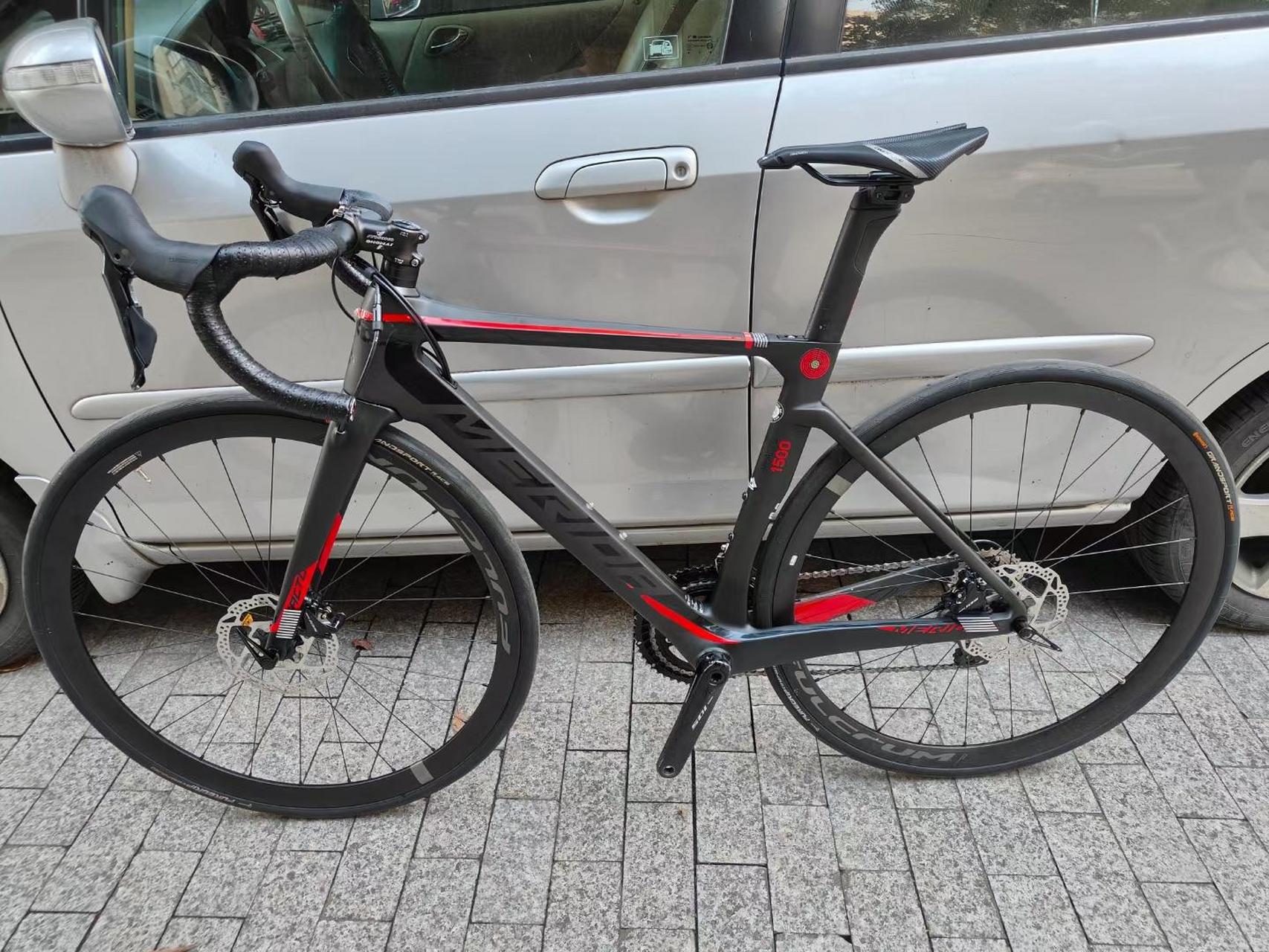 美利达瑞克多1500disc碳纤维公路车 禧玛诺7020油碟大套 整车原装