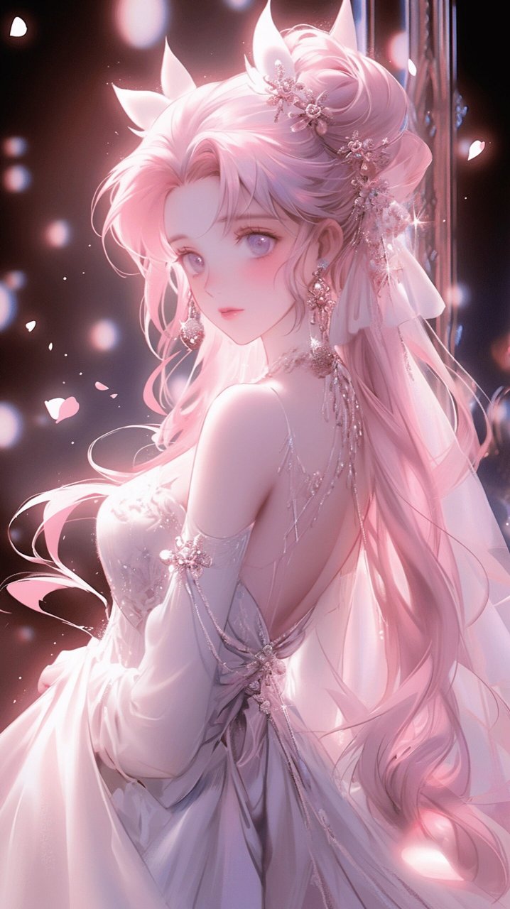 78原创aigc,神圣婚纱的美少女战士壁纸78