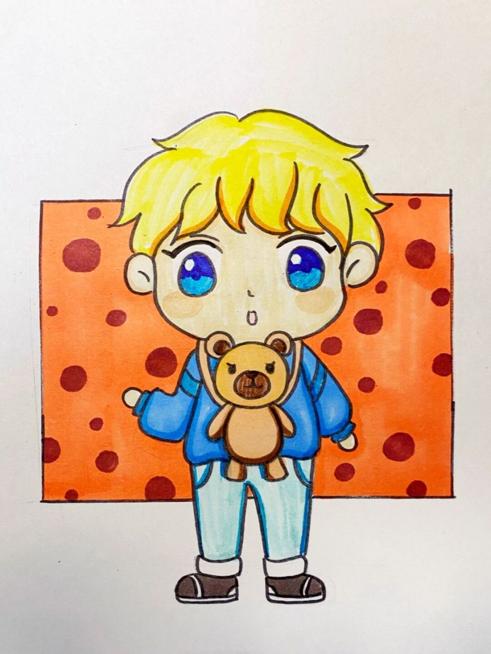 动漫男孩 #动漫# #马克笔##男孩##可爱男孩