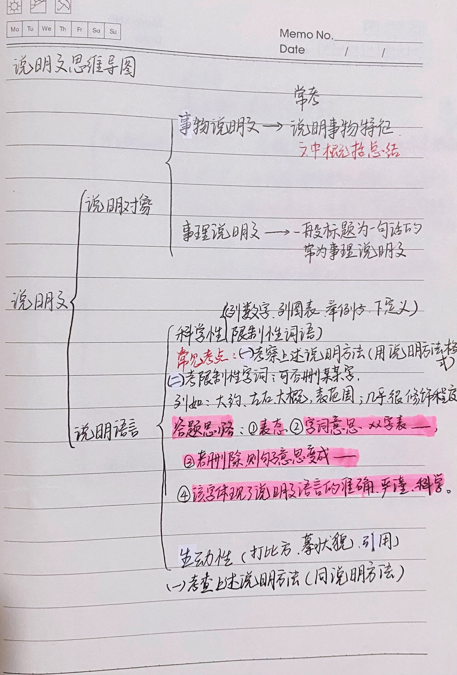 说明文的思维导图内容图片