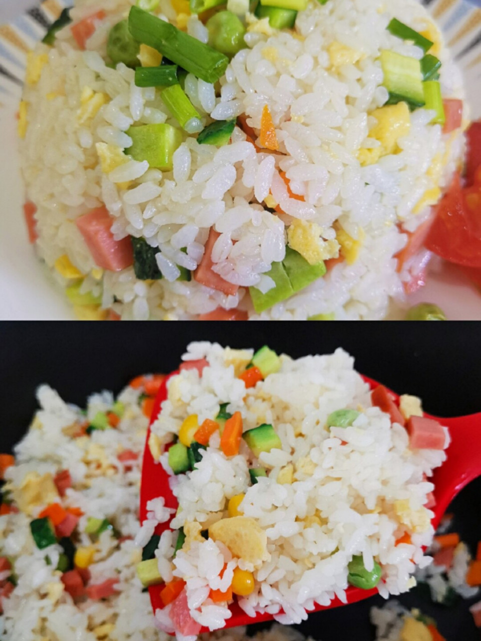 💞简单好做的家常炒米‼️扬州炒饭 每次在饭店吃饭主食都是扬