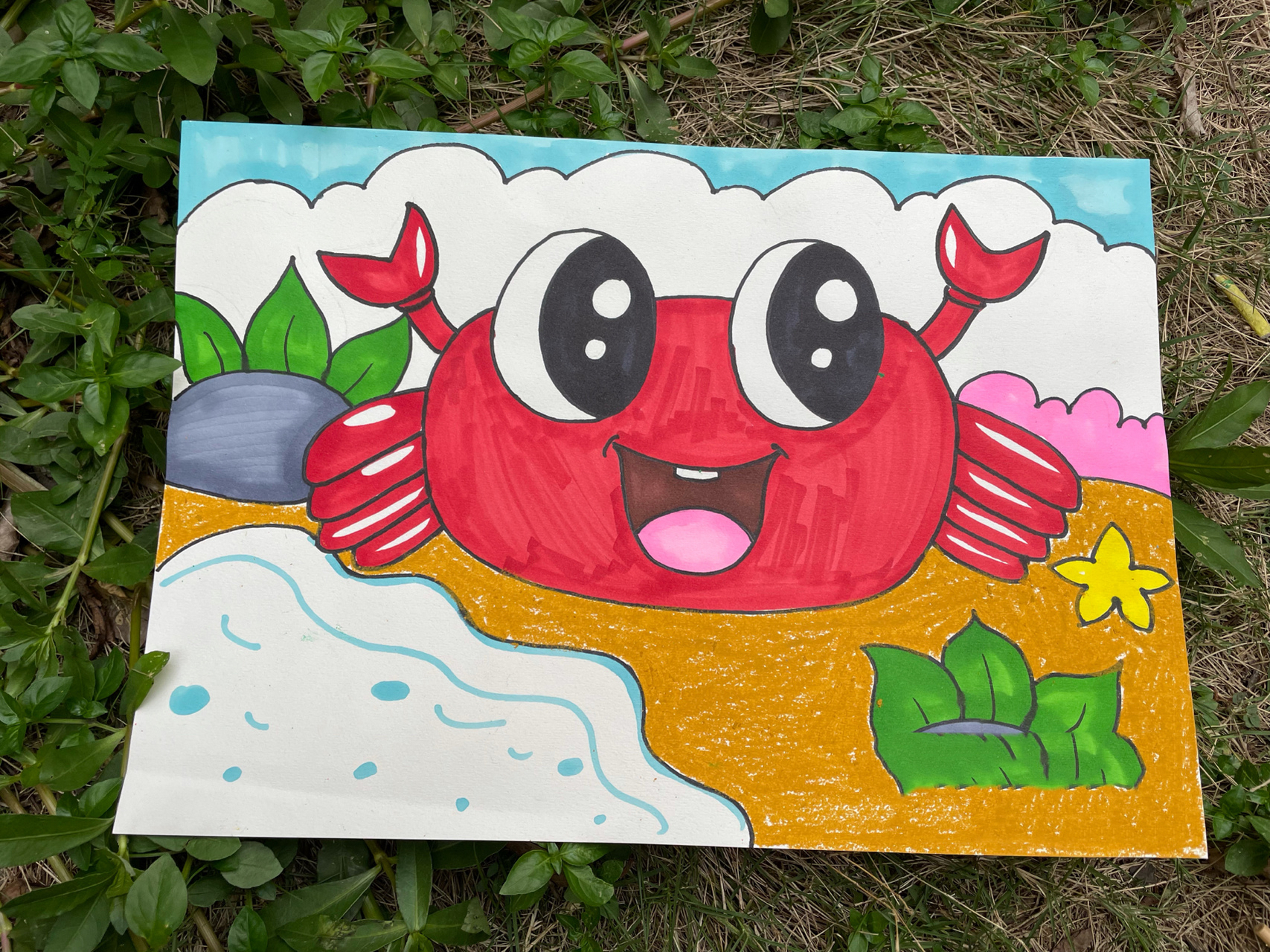 螃蟹0215 创意美术 (中班) 今日课程:螃蟹0215 教学目标: 1