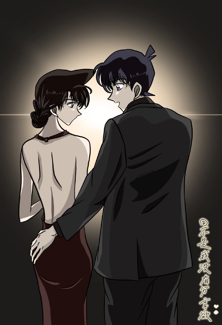这组工藤新一&毛利兰真的很赞～[期待]#情侣头像# #壁纸