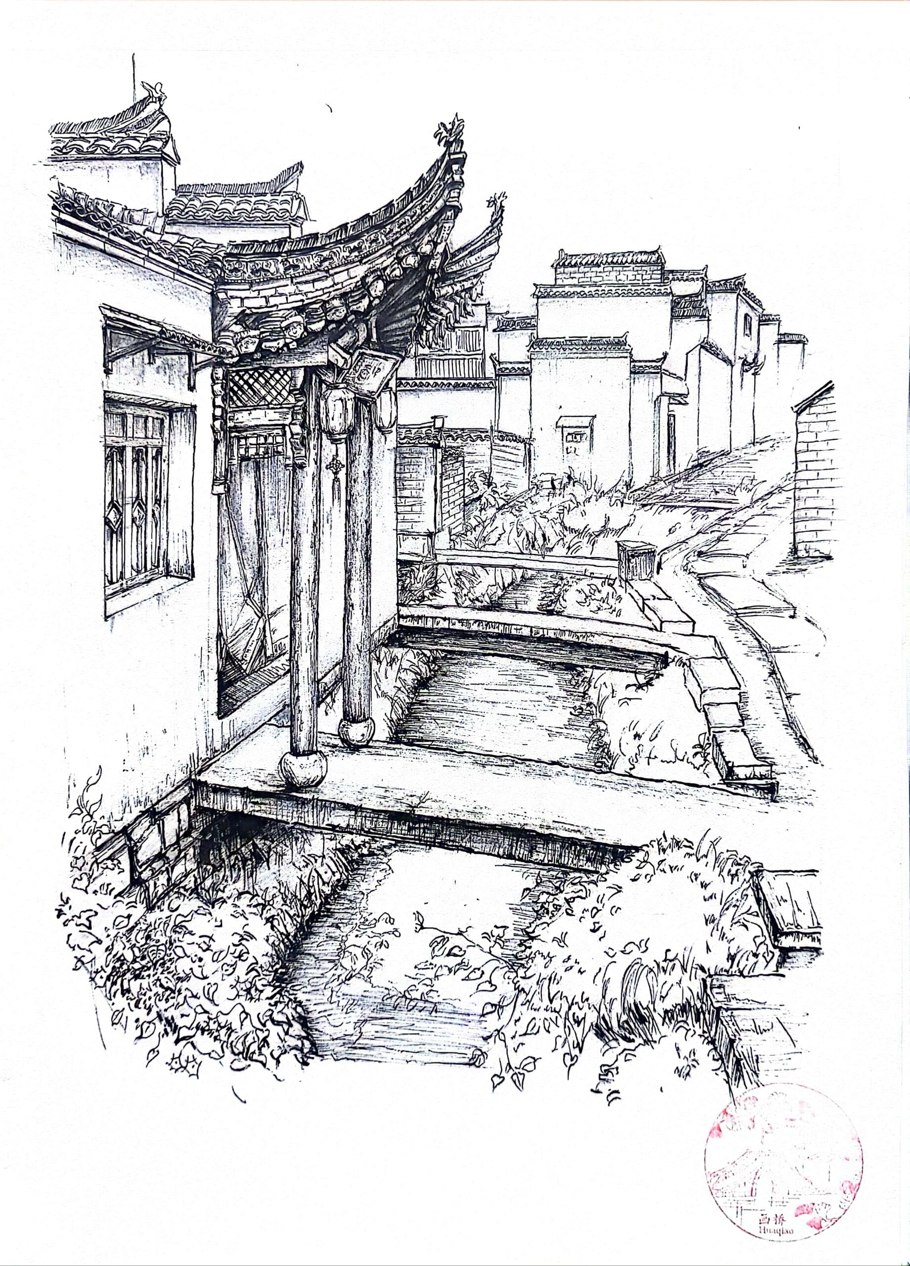 安徽黄山写生小画👺