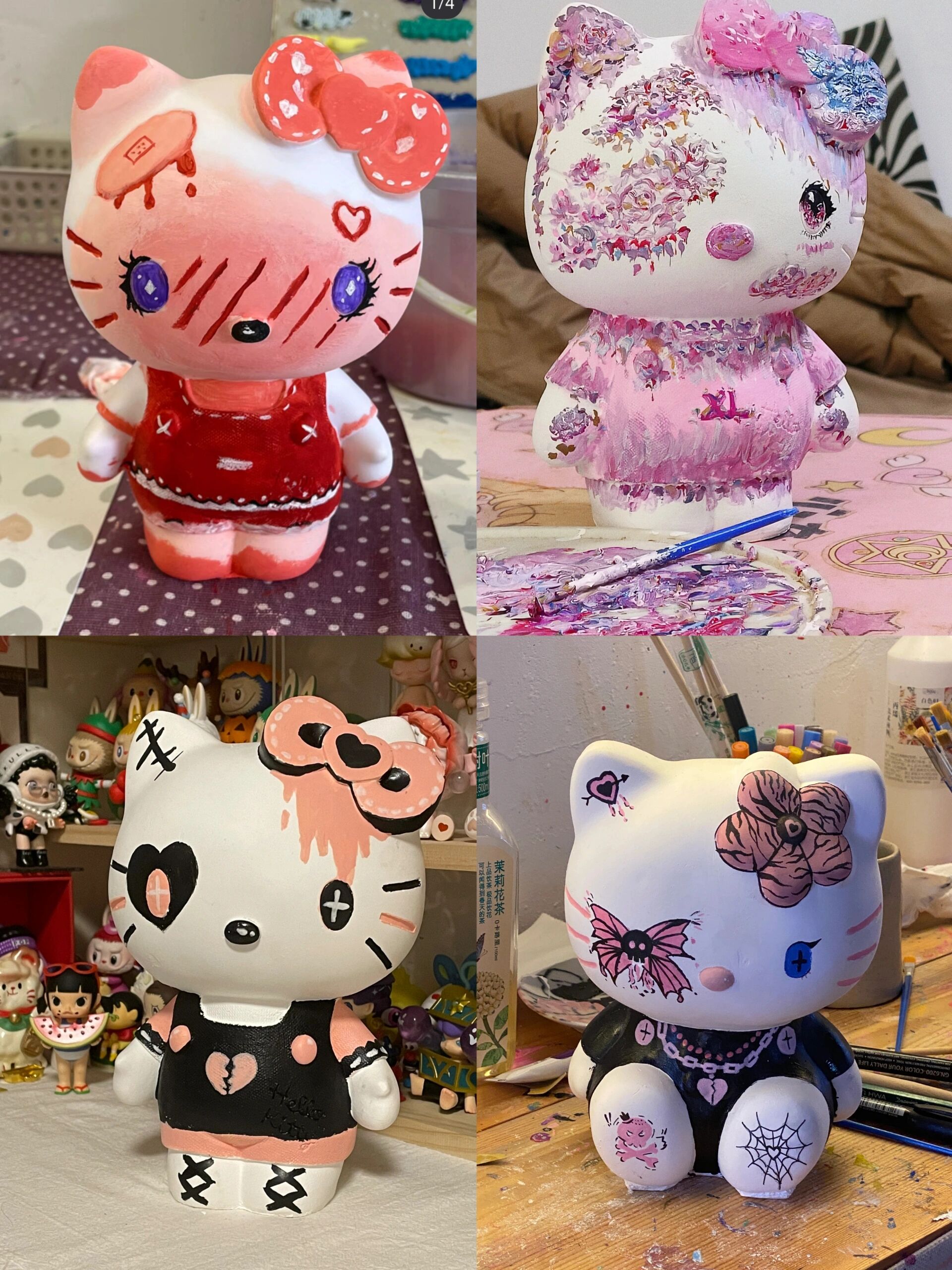 hello kitty石膏娃娃