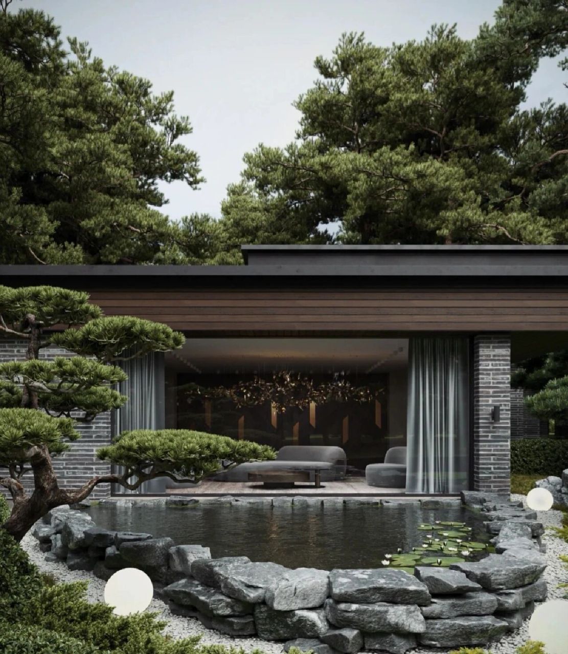 1500平自建现代中式顶级豪宅,太帅了!