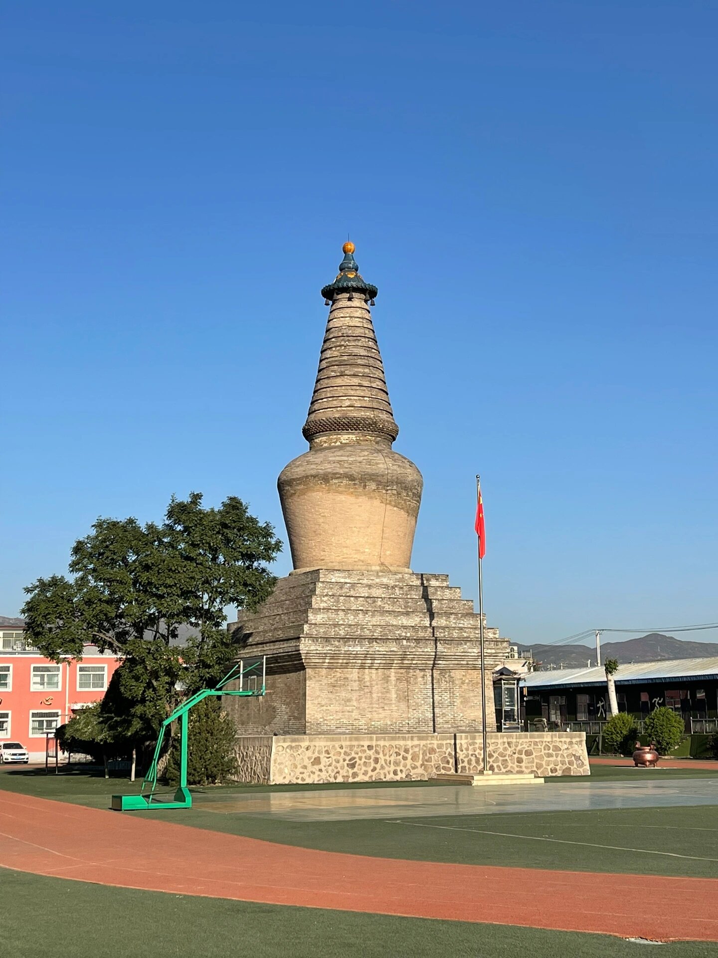 隐藏在校园中的古迹 - 晋源阿育王塔丨国⑦ 晋源阿育王塔,又名惠明寺