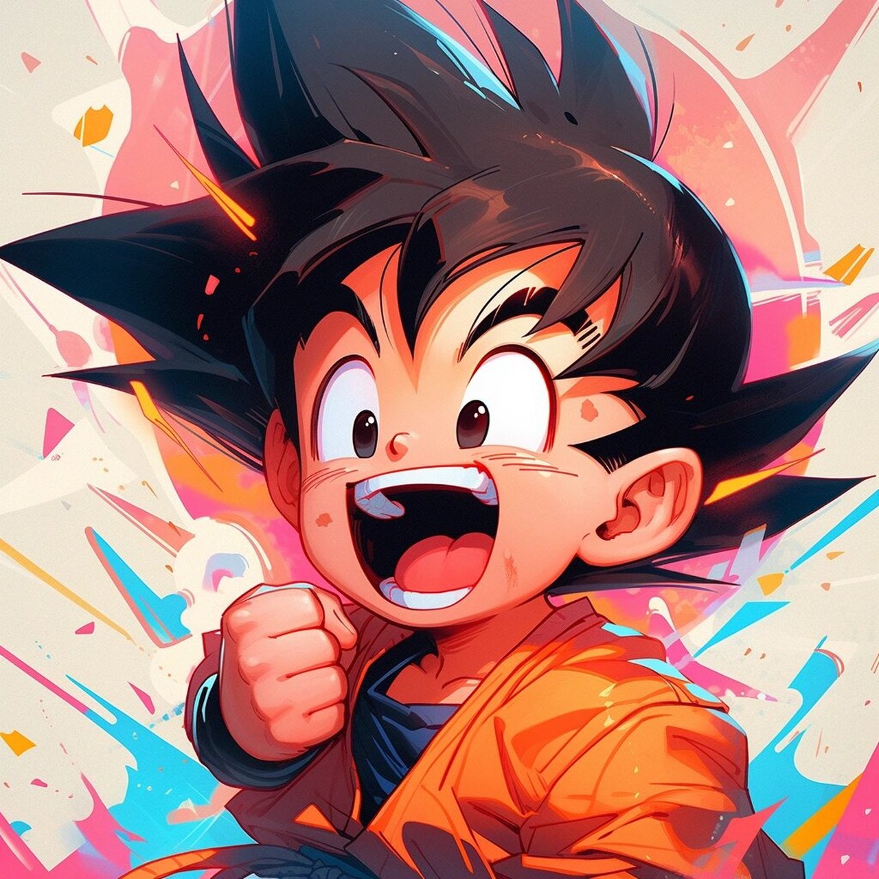 动漫头像| midjourney| 龙珠悟空