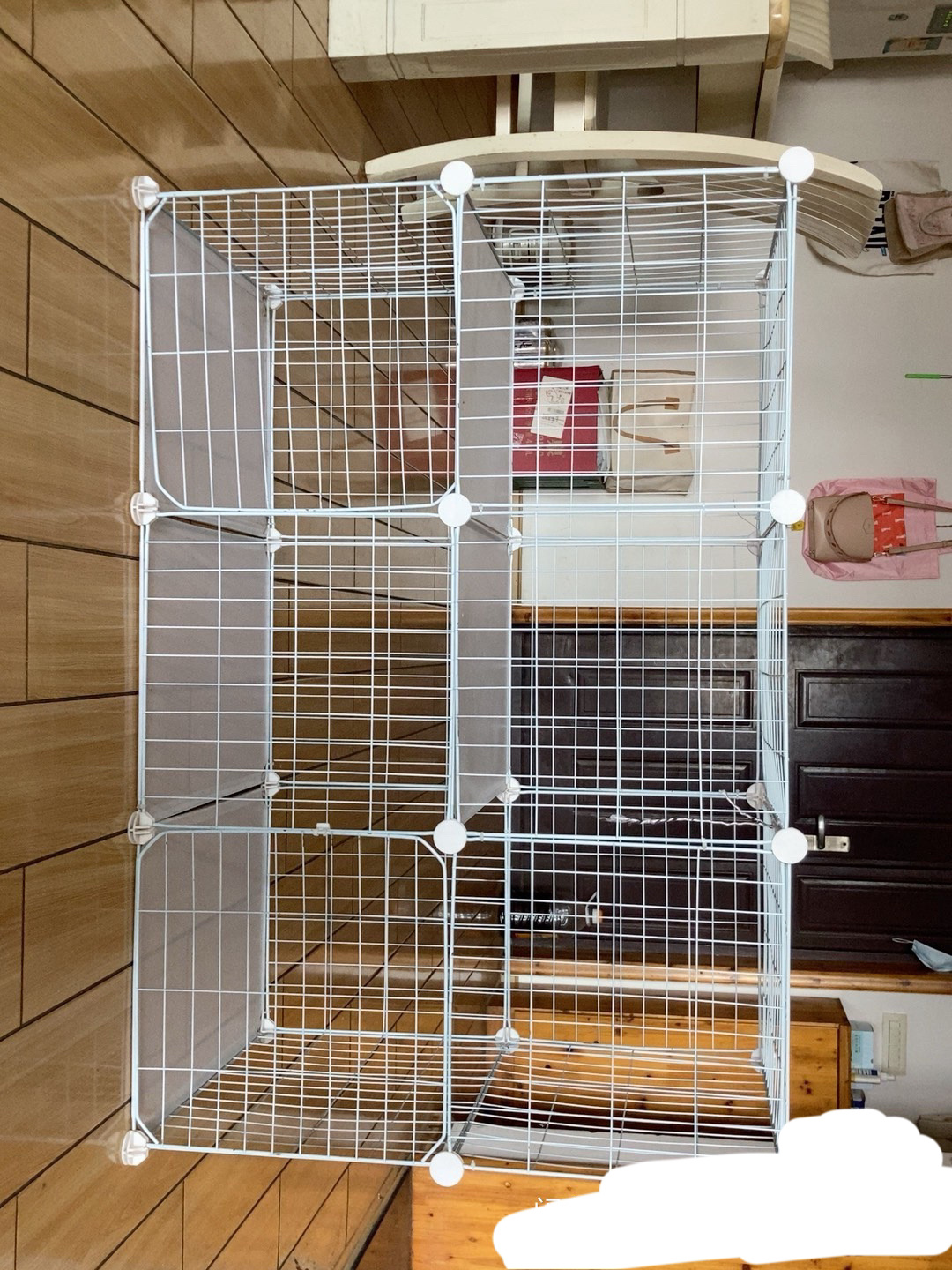 双层猫笼一个 自用转卖 双层猫笼一个,能装8斤以下两只小猫咪,笼子