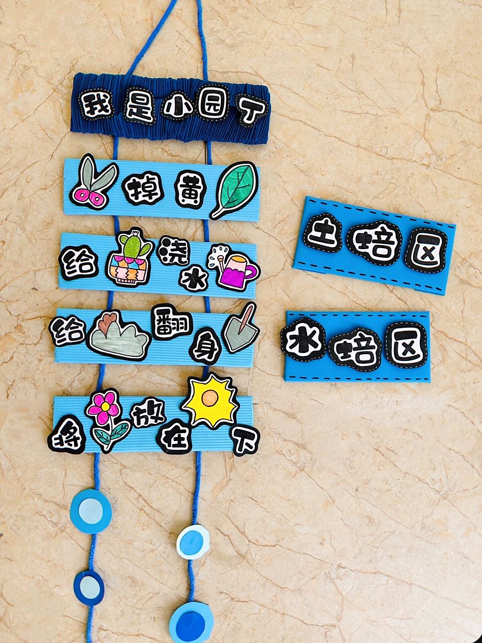 幼儿园环创「植物角」自然角区域规则97蓝色系 植物角区域规则 区域